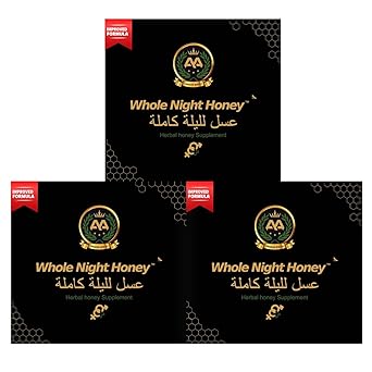 Royal honey for men | Whole Night Honey 12 Premium Sachets 15g Each | Natural Vitality, Energy & Stamina Support for Men | On-the-Go Wellness Pack | Travel Friendly Energy Booster Pack of 3