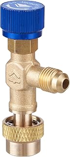 HONG SEN Low Loss Fittings HVAC Tools,HS-1222, Mini Split Air Conditioner Manifold, Refrigerant Charging Valve Compatible with R22 Refrigerant for Home AC