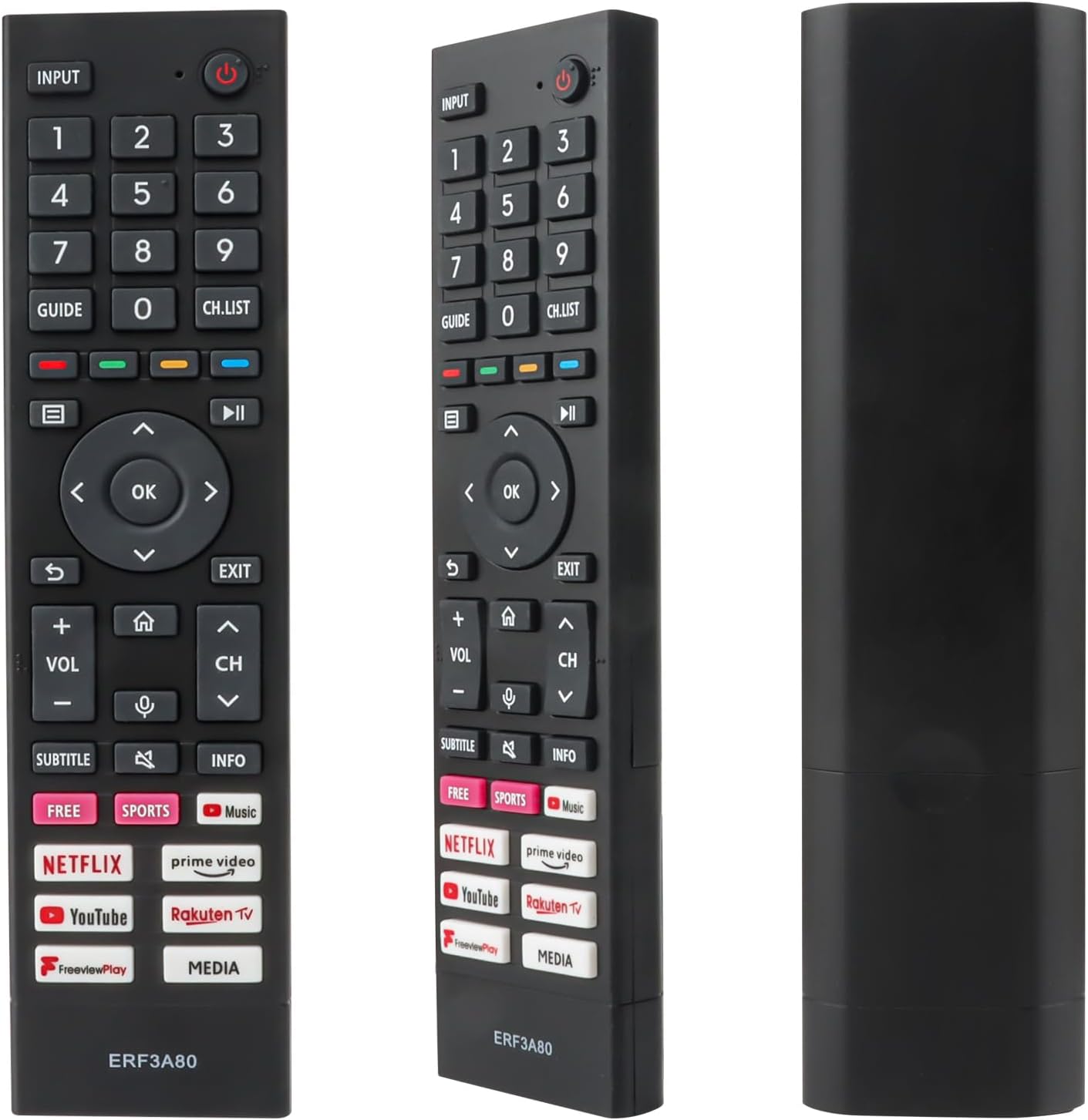 New Infrared Remote Control ERF3A80 Replacement for Hisense TV Remote