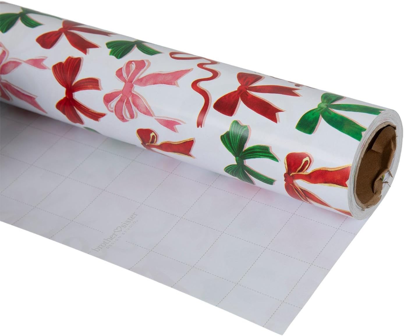 Hobby Lobby Red, Pink & Green Bows Christmas Wrapping Paper, Gift Wrap, 30 x 480 Inches, 100 Square Feet