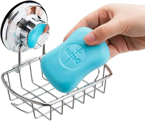 Miniatura 6 de SANNO Soporte para jabonera de ducha con ventosas para champú grande, soporte de gel de ducha, organizador de baño, cesta de almacenamiento de