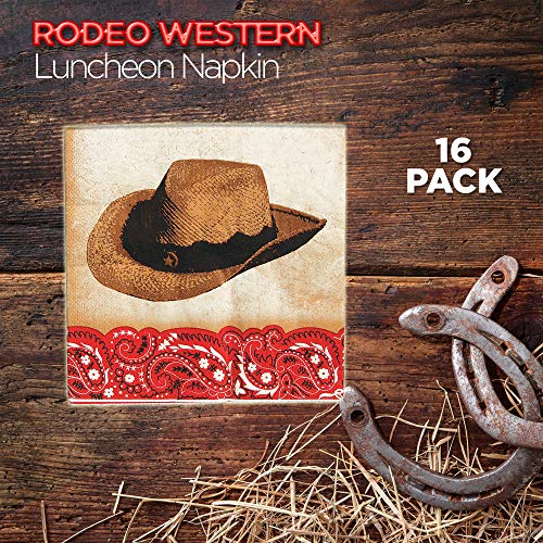 Unique Rodeo Western Party Bundle | Sturdy Plates & Napkins | Great For Cowboy, Texas, Horse, & Wild West Birthday Themed Parties #TOP6