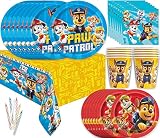 Paw Patrol Party Supplies, Paw Patrol Birthday Party Supplies for Boys For 16 Guests - Includes 16 C