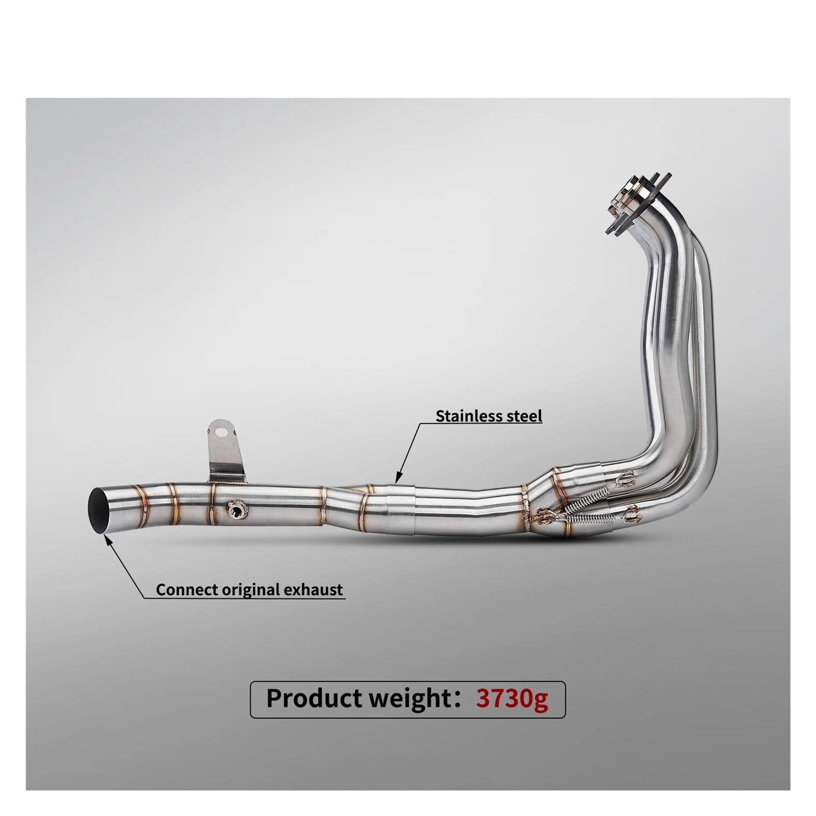Para Z900 para Ninja 900 Z 2025 Para Sistema completo de Para Escape motocicleta para acero inoxidable Tubo de escape delantero