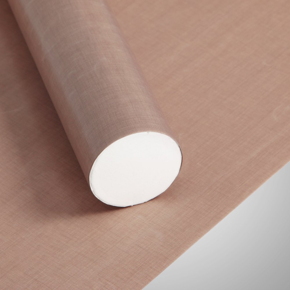 QOMOLANGMA 39.4 in x 15 ft PTFE Fabric Sheet Roll 5Mil Thickness Heat Press Cover Sheet PTFE Coated for Heat Press Transfer Printing