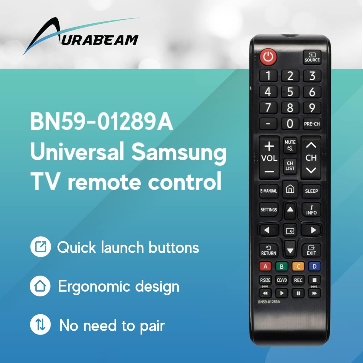 Universal Samsung TV Remote Control for All Smart HD LED LCD Samsung Televisions Models with Home Button BN59-01198G BN59-01302A AA59-00825A AA59-00600A BN59-01177A AA59-00785A