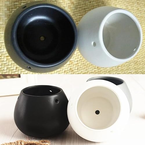 Miniatura 3 de Moyishi Maceta colgante decorativa de cerámica para flores, maceta de agua, jarrón para interiores y exteriores, macetas decorativas (azul cielo)