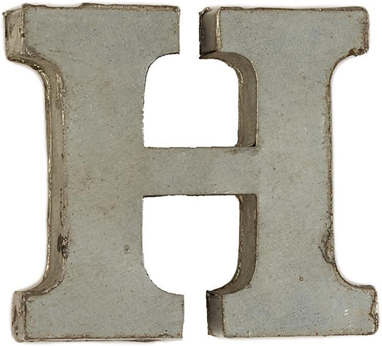 The Country House Collection Small Decorative Tin Letters - H