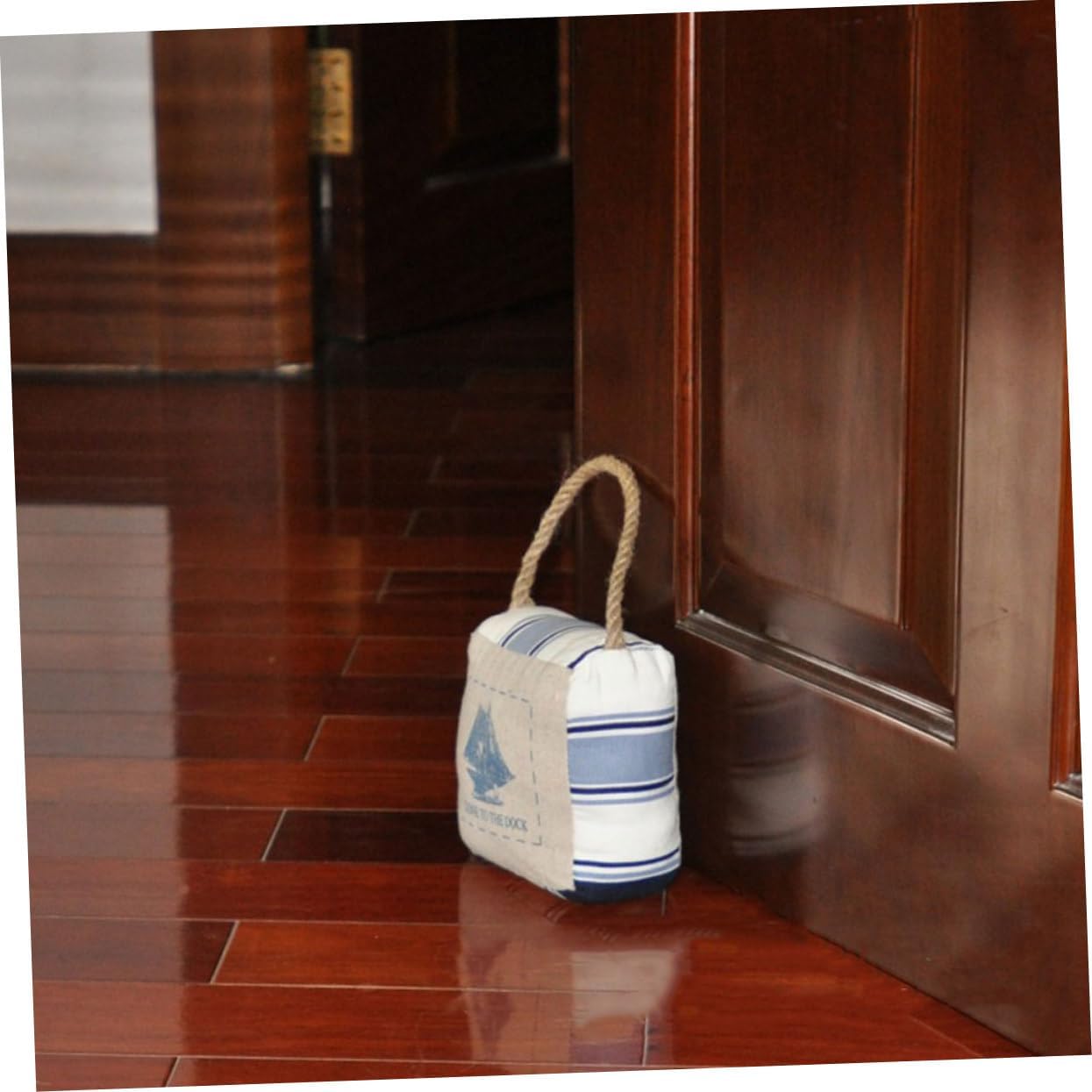 Mediterranean Style Sand Door Stopper with Slip Cloth and OPP Cotton Safety Door Stopper for Home Use