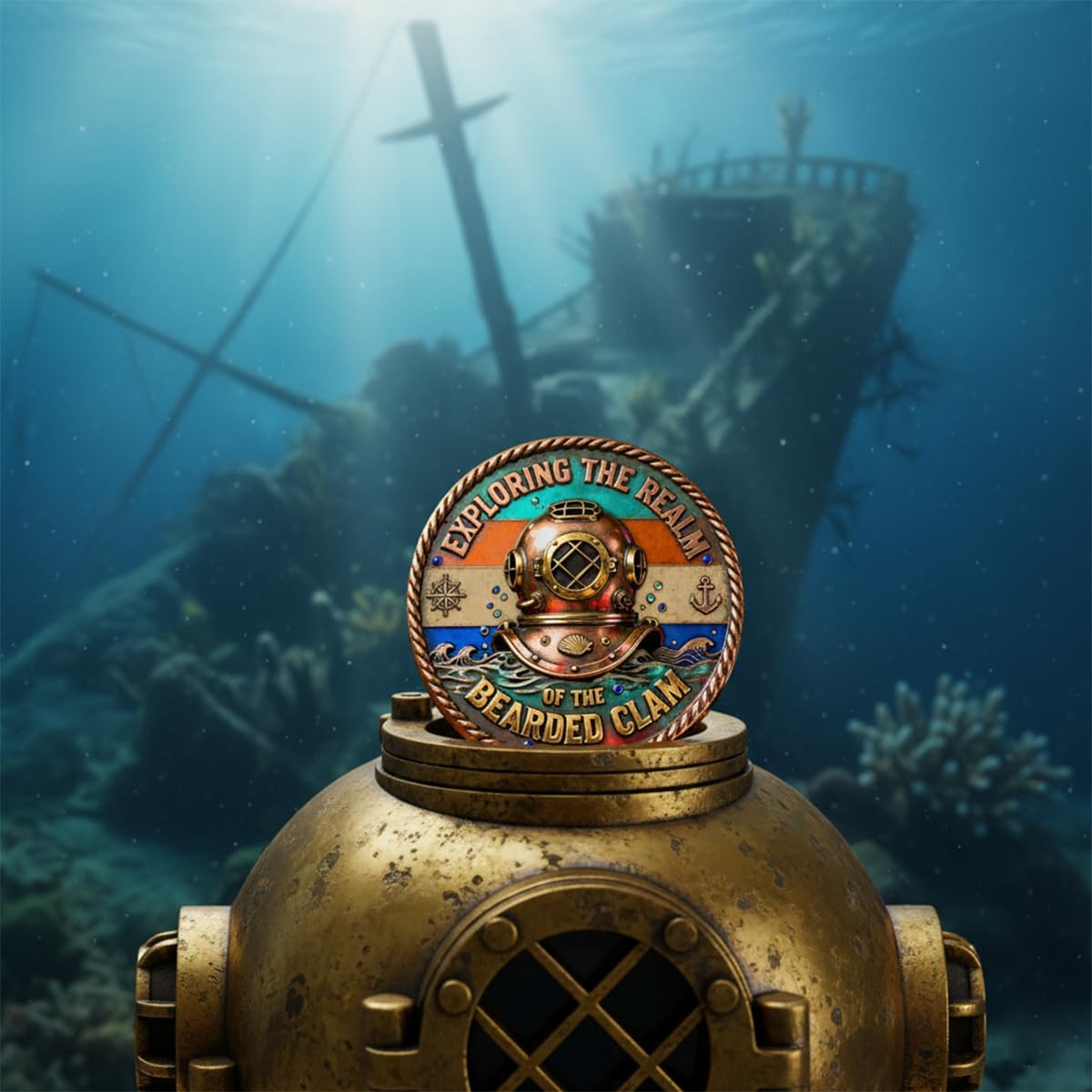 Muff Diver – Exploring The Realm of Adventure Commemorative Coin, Double Sided Nautical Humor Challenge Coin, Gag Gift for Friends, Office Humor Token for Men and Women (5PCS)