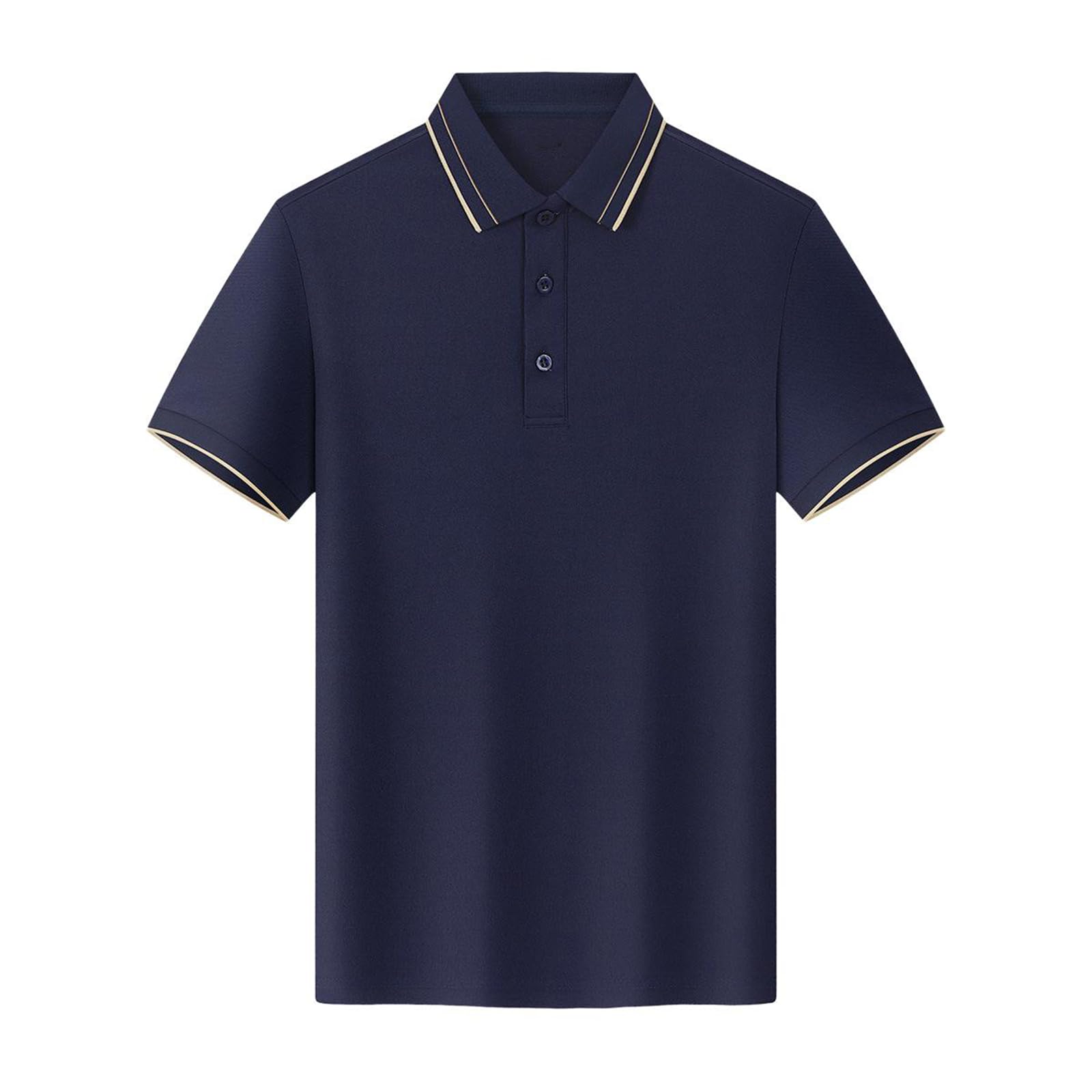 Męskie koszulki polo z klapą slim fit z krótkim rękawem dopasowane topy