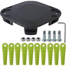 ACFHRL2 Weed Wacker Head Replacement for RYOBI 18V Auto-Feed String Trimmers P2080, P2008A, P2008, P201001 Trimmer Head with 10 Quickload Weed Wacker Blades, 4 Screw, 1 Wrench