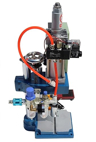 Miniatura 5 de Máquina de prensa neumática con controlador de pantalla, presión neumática de carrera de cilindro ajustable para máquina de prensa de perforación de