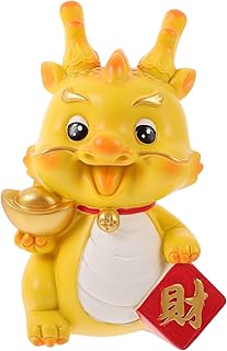 LUOZZY Chinese Dragon Piggy Bank Year of Dragon Figurine Coin Bank Chinese Zodiac Dragon Coin Saving Jar 2024 Gift for Kids Boys Girls
