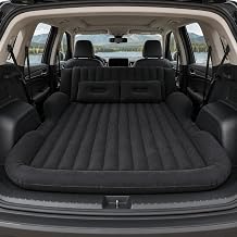 SUV Air Mattress for Ford Escape Plug-in Hybrid, Inflatable Car Bed with 2 Pillows, Flocked PVC Travel Sleeping Pad for Car Camping Road Trips, Black