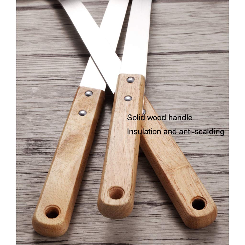 Cucharillas, cuchara de mesa de acero inoxidable, cucharas de sopa, cucharas de postre, utensilios de cocina, mango de madera, juego de cocina de acero inoxidable, pala, cuchara, colador, juego de ute