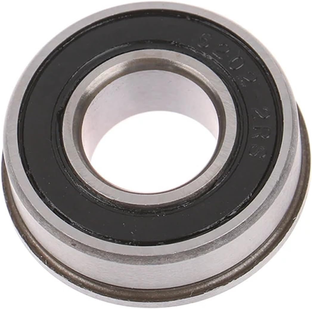 F6202 Wheelbarrow Bearing for Push Truck Garden Trolley Garden Cart Wheel Flange Ball Bearings Accessories 16 * 35 * 11mm