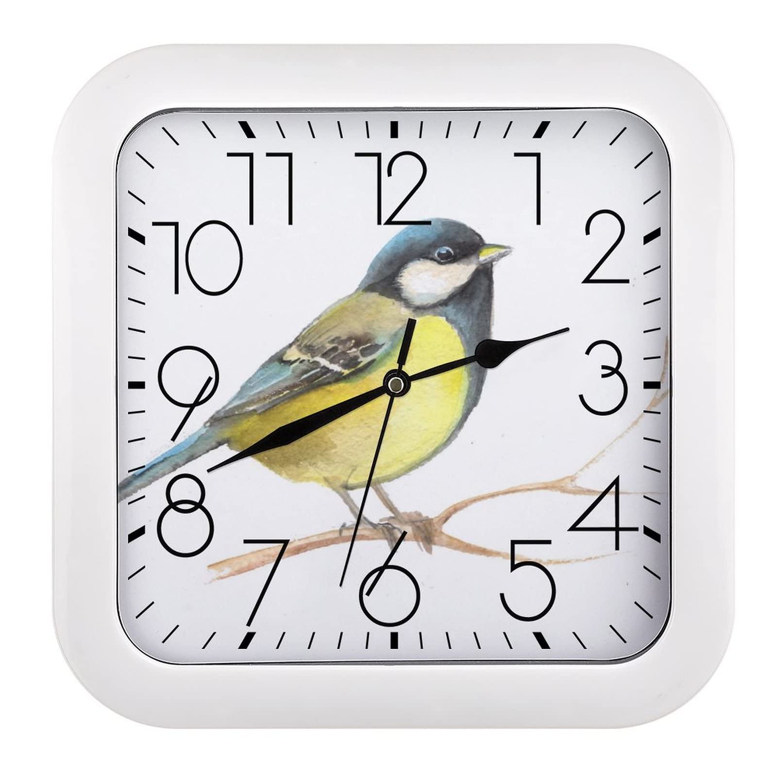 Horloge murale moderne silencieuse 26cm pour classe école et étude