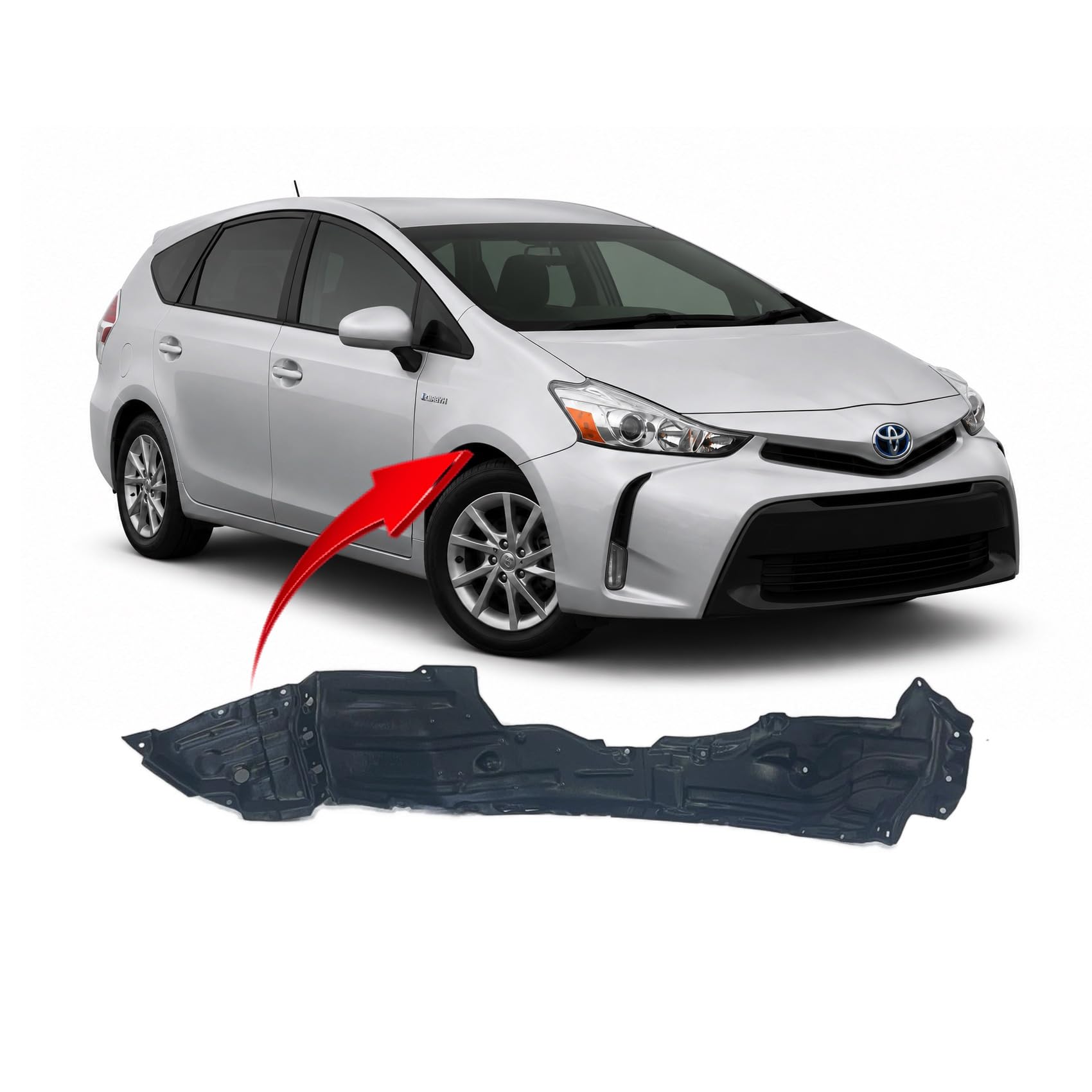 Amazon.com: FitParts Compatible with Toyota Prius 2016–2018 Front