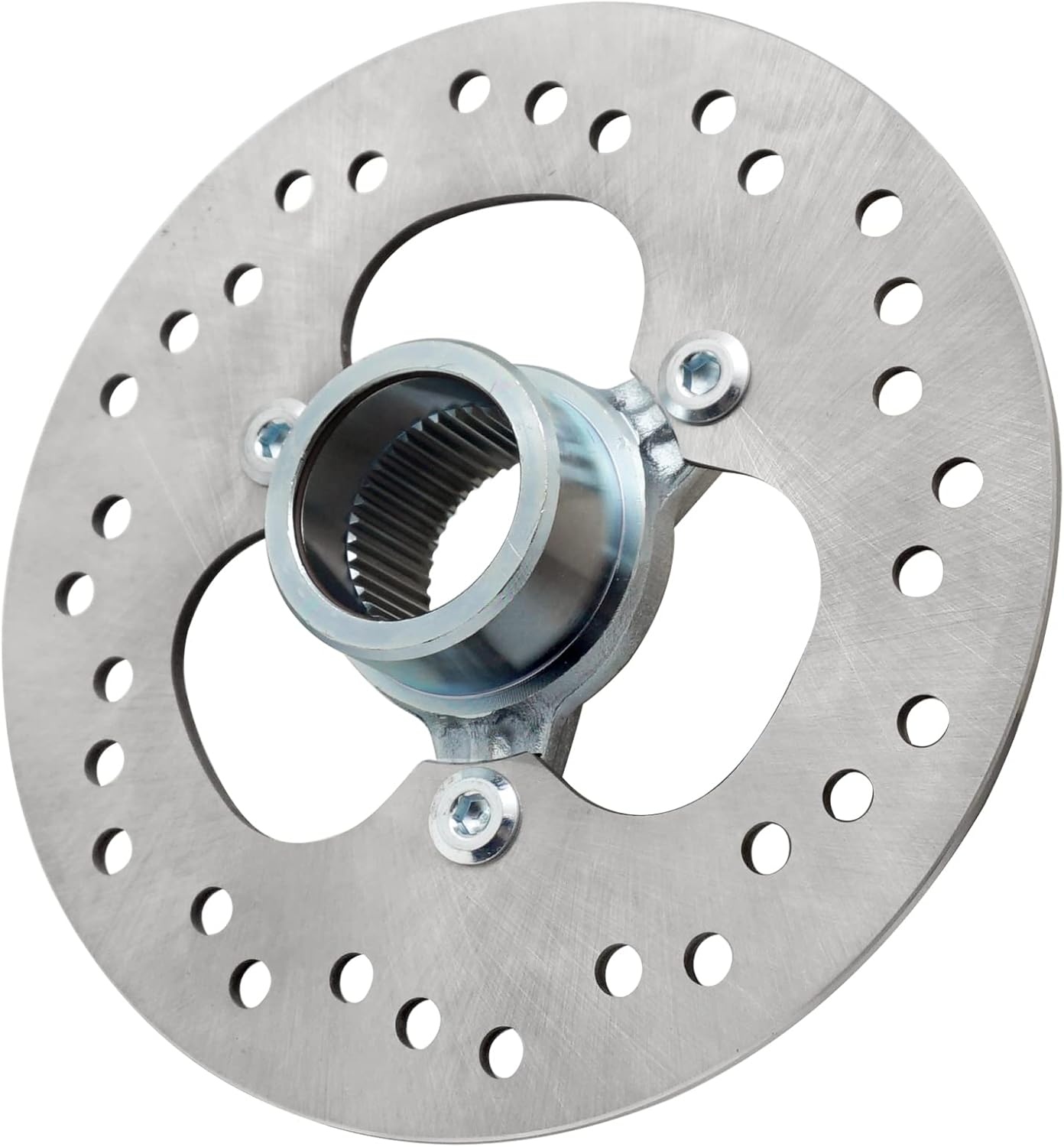 Rear Brake Rotor Disc & Hub for Honda TRX450R TRX450ER 2004-2014, OEM# 43121-HP1-600 43121-HP1-000 43251-HP1-003