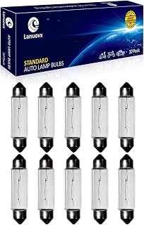 10 Pack 6413 Festoon Bulb 12V 5W Xenon Bulb Sv8.5-8 T3.25 10X41mm