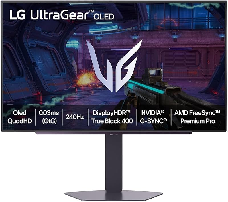 [Amazon] Lg UltraGear Monitor Gamer Oled 27" Oled 240Hz 0.03ms (GtG) Qhd 2K (2560x1440) Hdr True Black 400 Nvidia G-Sync