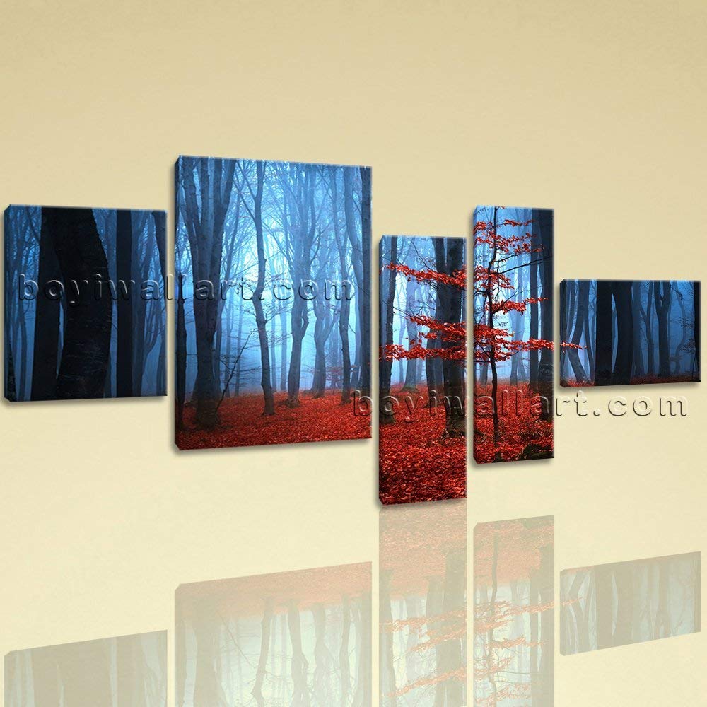 Extra Large Landscape Hd Print Forest Wall Decor Painting