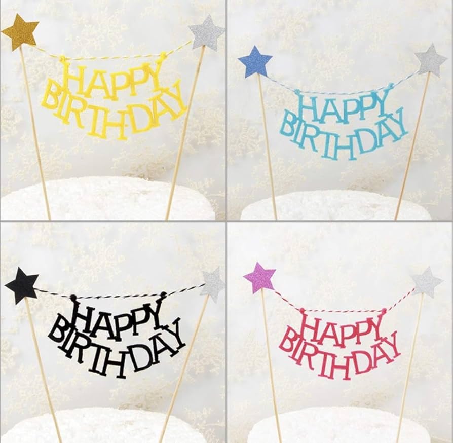 Amazon.co.jp: 【パーティーパーク 】 ケーキ 飾り ガーランド 誕生日