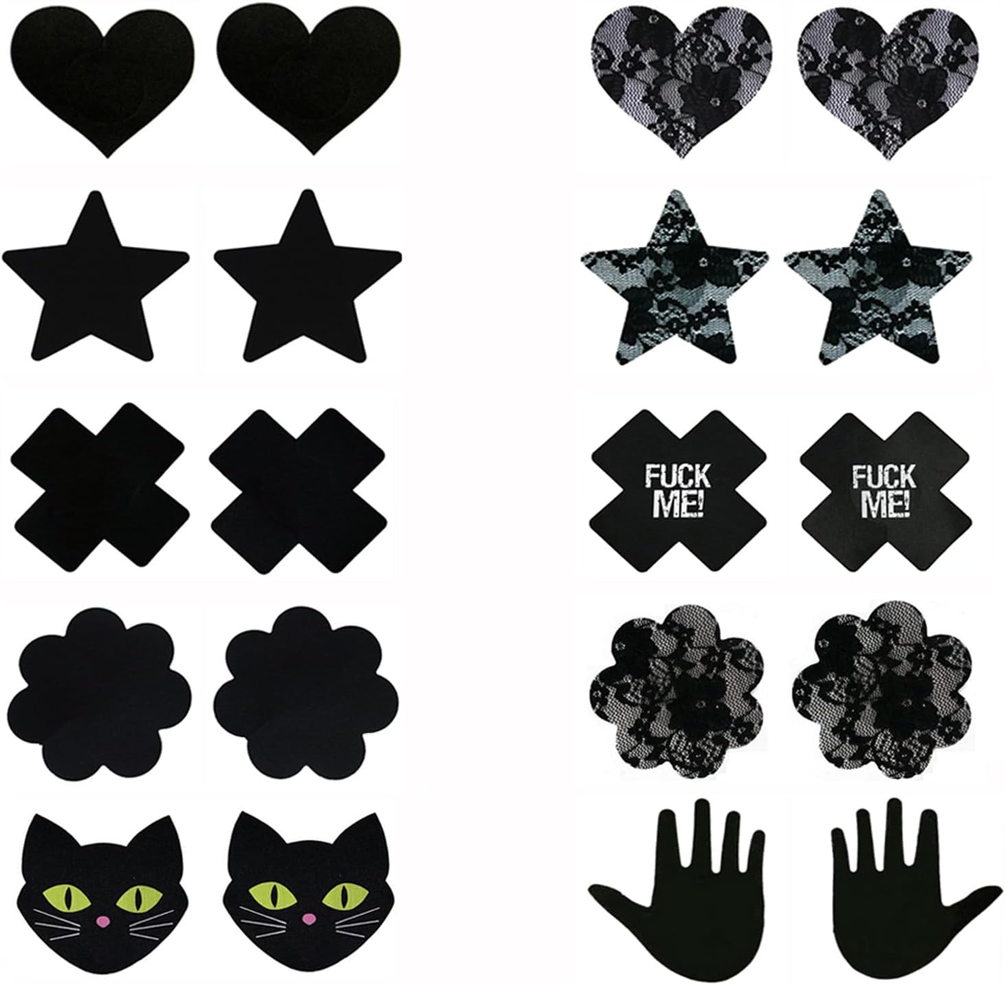 Self Adhensive Nipple Covers Disposable Lingerie Breast Pasties Petals, 10pairs4, Medium