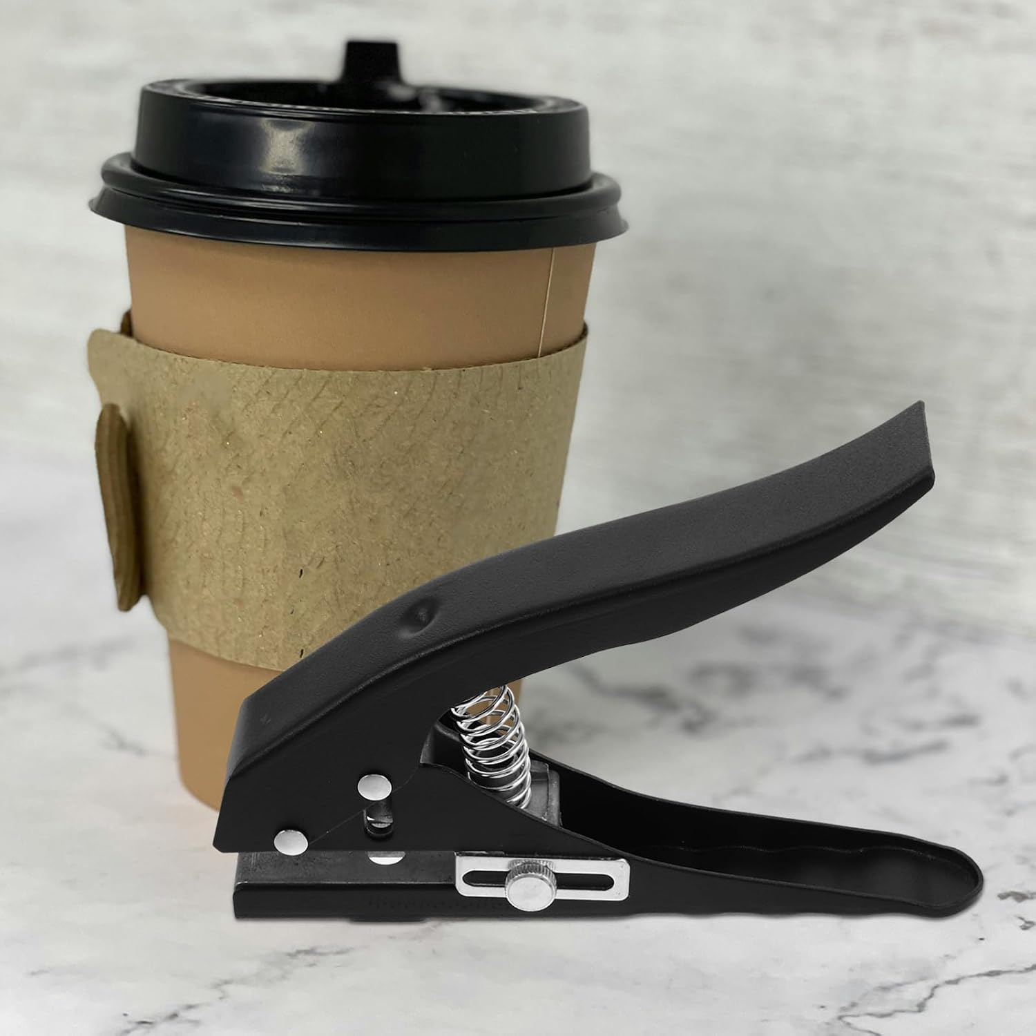 MAGICLULU Single Round Hole Puncher for PVC Cup Lids 8mm, Ventilation Hole Punch Tool for Takeout Fruit Boxes and Food Containers, Handheld Punch for Catering Use