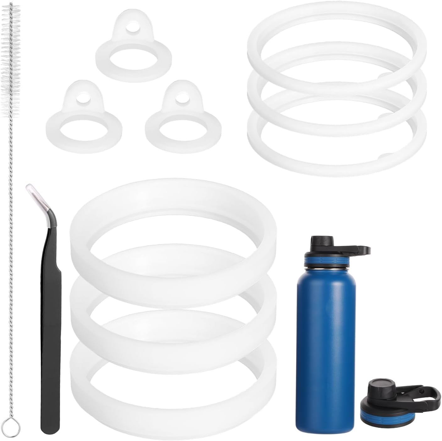 11pcs Silicone Water Bottle Gaskets, Bottle Sealing Rings