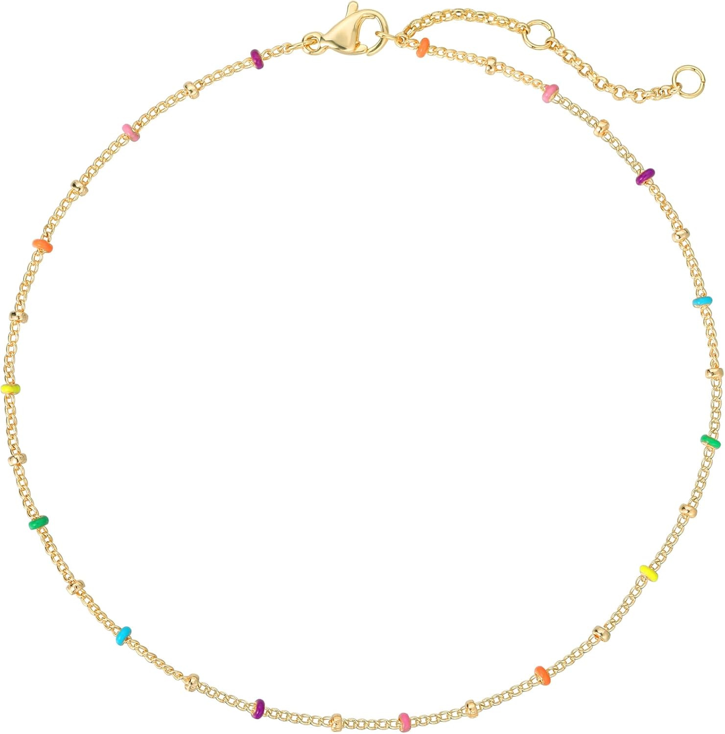 BENEIGE Gold Anklets Bracelet for Women 14K Gold Plated Beaded Anklets Bracelet Dainty Adjustable Handmade Anklets Jewelry for women