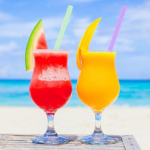 Miniatura 7 de Prasacco 4 juegos de pajitas reutilizables de silicona con estuche, pajitas plegables y portátiles para viajes y fiestas