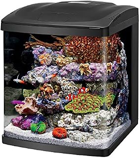 Coralife Fish Tank LED BioCube Aquarium Starter Kits, Size 16, Black (100530106)