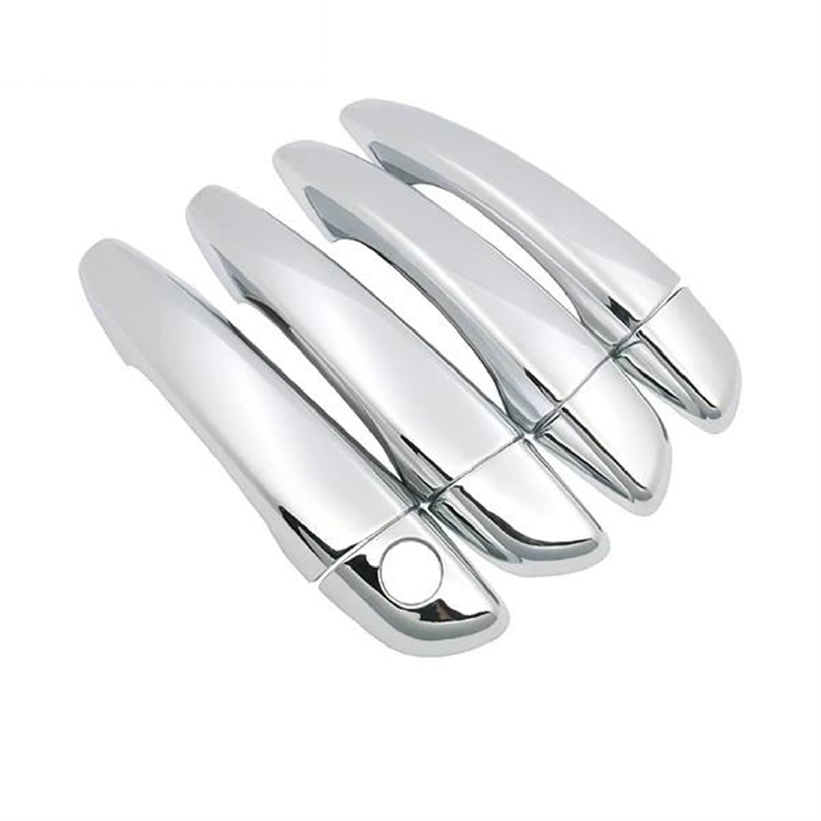 Csspdm Chrome2 Chrome Car Door Handle Cover For Peugeot For Rifter For Partner 2018~2020 Protective Trim Set Of 4Door Parts Sticker(Chrome2)