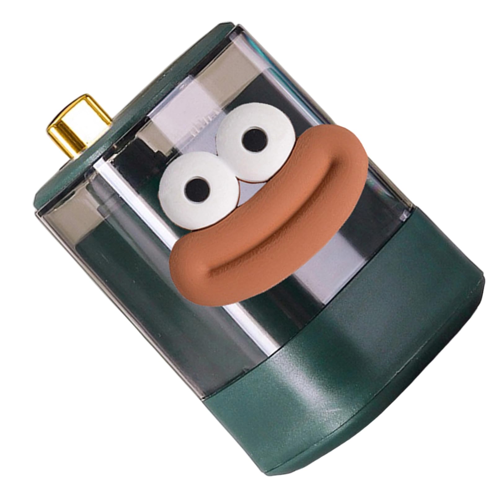 HDOYTXXM Automatic Toothpick Dispenser Cartoon Mouth Pattern Dustproof Container for Home Popping Up Mechanism Cartoon Toothpick Holder
