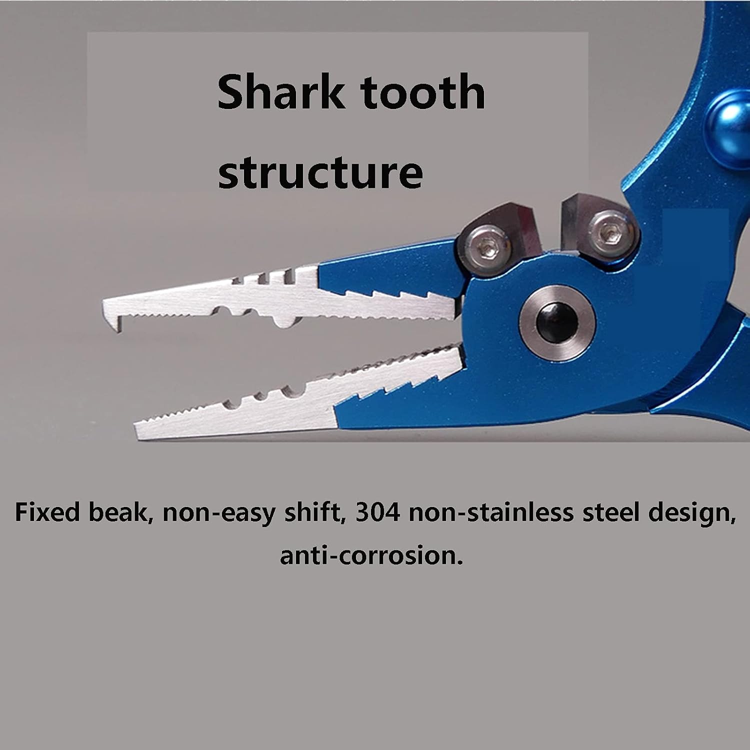 Fishing Pliers Luya Pliers Fishing Tackle Pliers Fishing Pliers Wire Cutter Carbon Steel Unhooking Pliers Lock Tungsten Steel Blade Fishing Gear(Color:Blue)