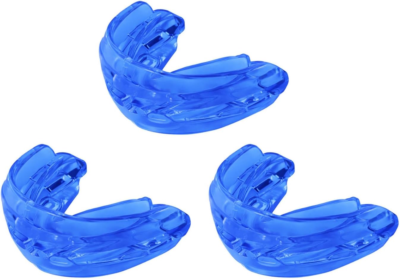 Blue Protect Sports Mouth Guard 3pack