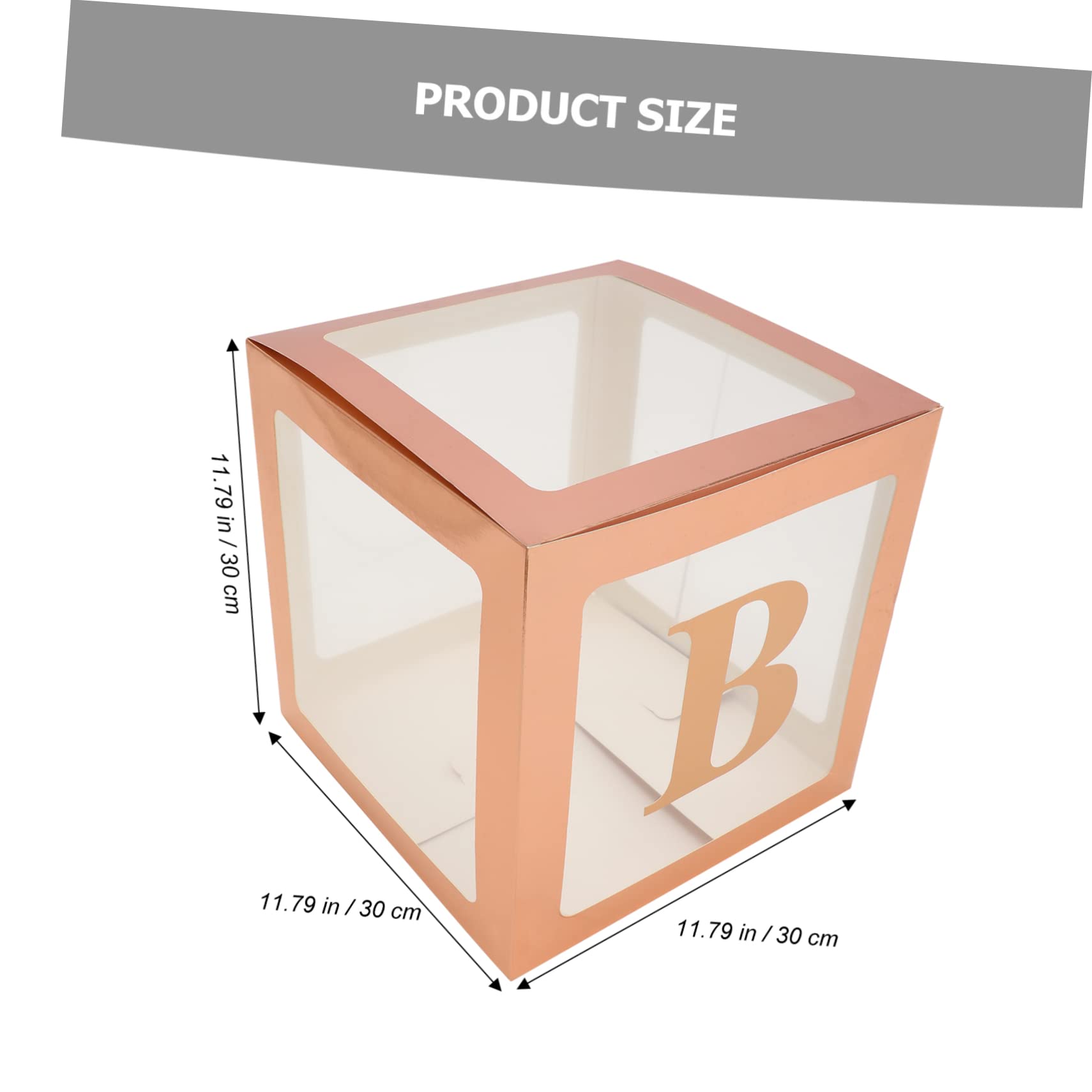 CHILDWEET 1juego Cajas De Globos Transparentes Con Letras Para Decoración De Shower y Primer Cumpleaños De Fiesta Para Revelación De Género y Bautizo