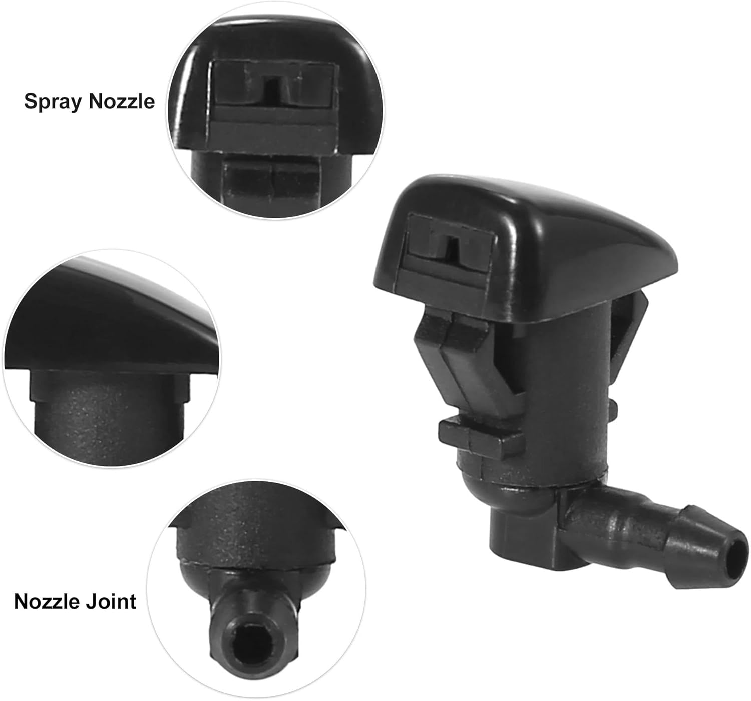 Compatible With Toyota For Tacoma 1995-2004 Front Windshield Wiper Nozzles Gaskets Connectors 1 Meter Fluid Hose