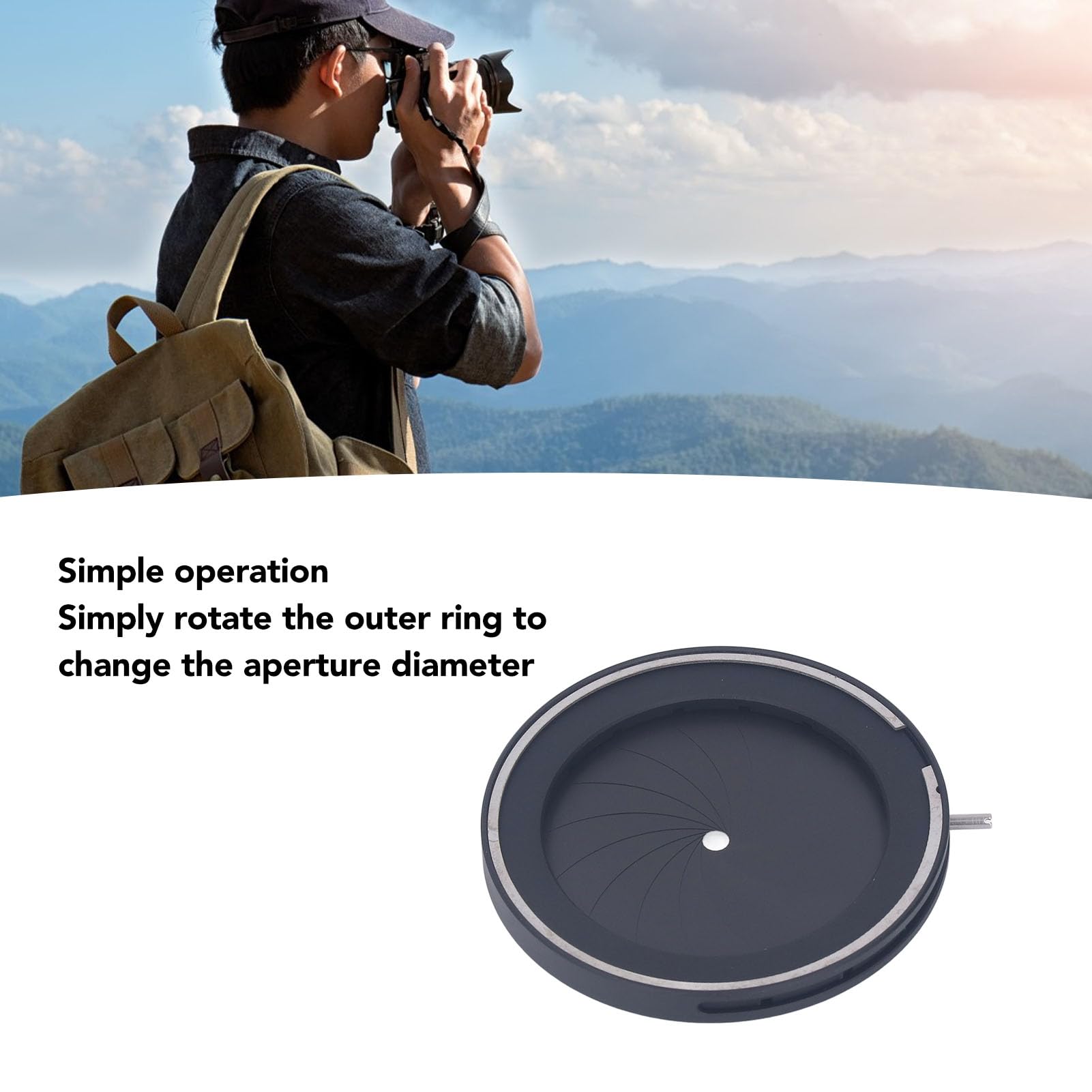 Diaframma Ad Iride Regolabile, Diaframma Ad Apertura Manuale, Accessori Ottici per Fotocamere