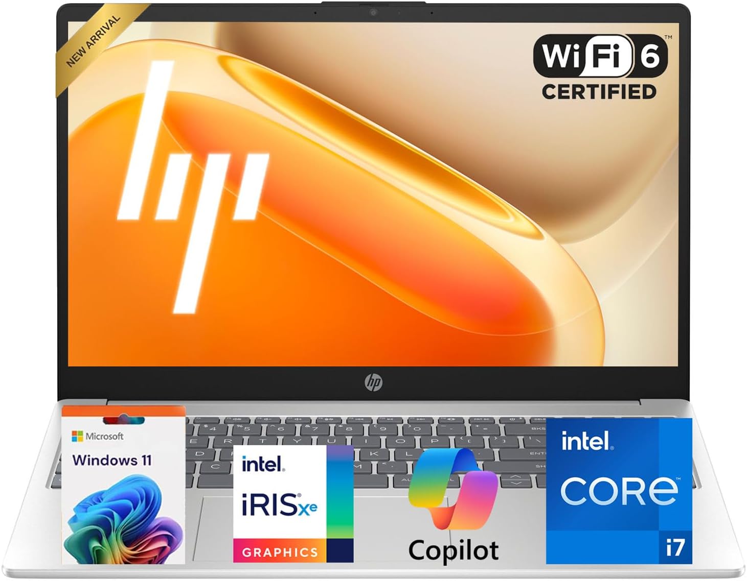 HP Pavilion 15.6" FHD Anti-Glare Laptop for Work & Study, 16GB RAM 512GB SSD, Intel Core i7-1255U 10-Core Processor (up to 4.7 GHz), Windows 11, Long Battery, Webcam Shutter, Wi-Fi 6, HDMI, WOWPC USB