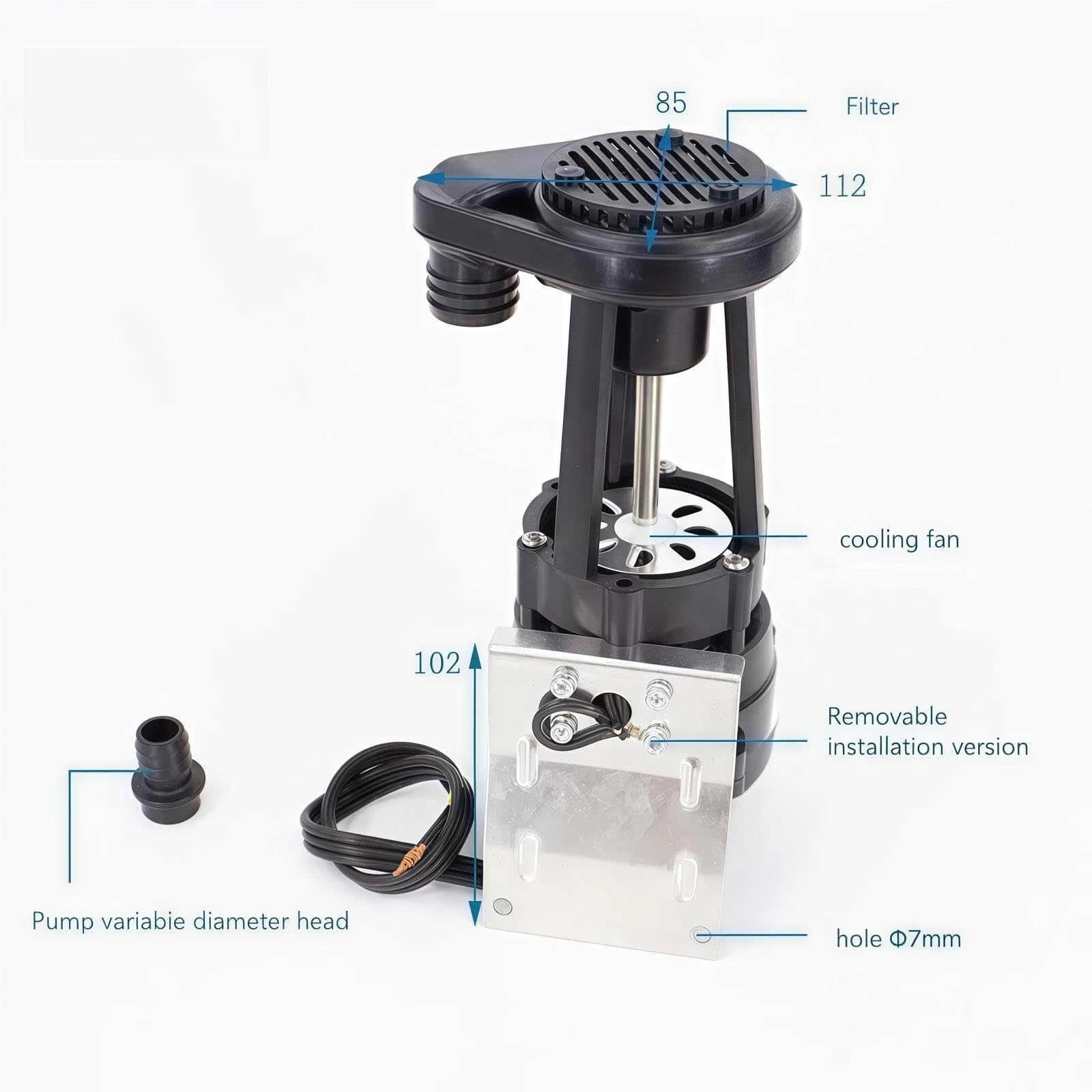 Bomba de motor de drenaje universal for máquina de hielo de 9 W