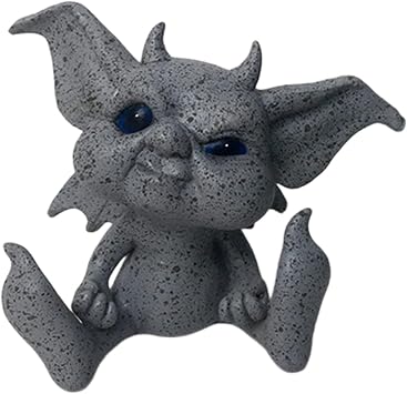 Baby Goblin Garden Statue, Resin Fairy Garden Sculpture for Yard Patio Flower Bed Outdoor Decor