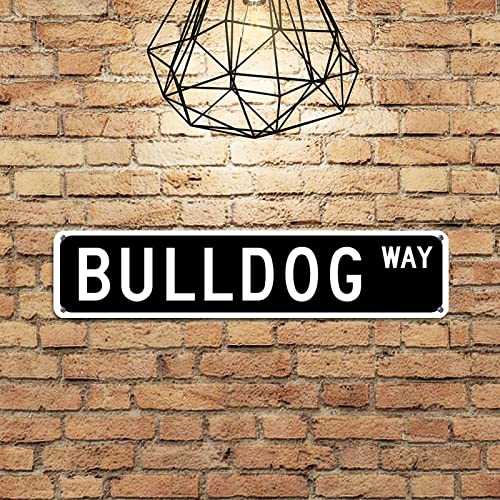 Godblessign Bulldog Wall Decor Metal Sign Custom Street Sign Bulldog Gift Metal Sign Poster Dog Lover Gift Tin Sign Quality 18X4In W8Pb3Eytuhld 0 #TOP3
