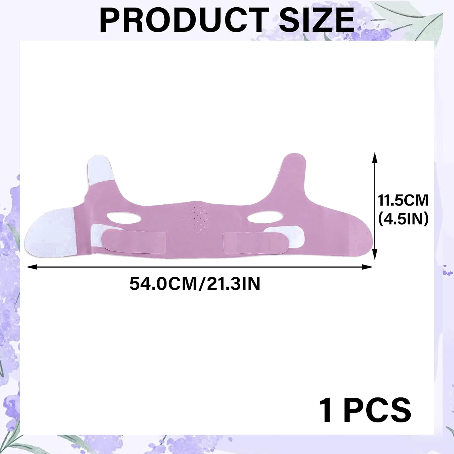 Chin Strap for sleeping, V Shaped Face Slimming Strap, Adjustable V-Line Chin Lifting Mask for Women（Purple）