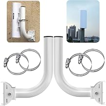 [2 Pack] Universal Wireless Bridge Mount Outdoor J Pole Mount Bracket/Wall Mount for Outdoor Point-to-Point AP Access Point for Antenna/Security Camera Building to Building Mount