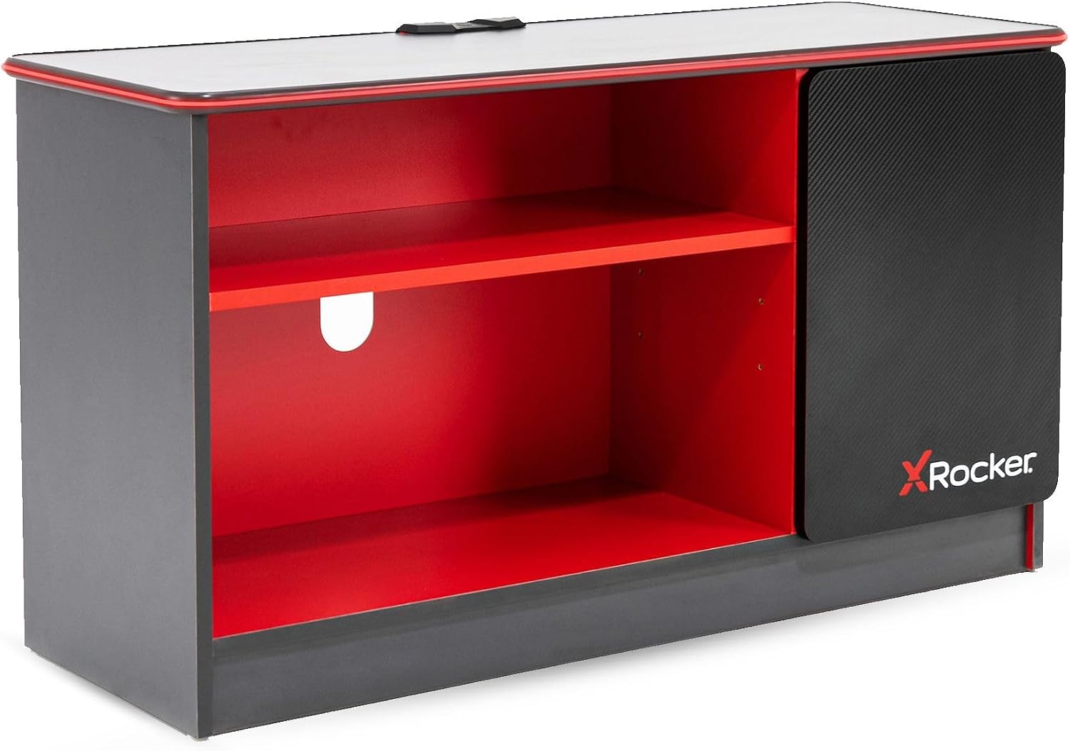 X Rocker Carbon Tek Gaming TV Stand with Neo Motion LED Lights, Media Console for TVs up to 55 Inches