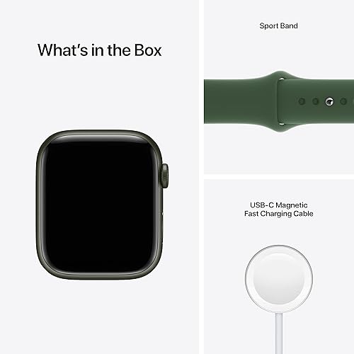 Miniatura 5 de Apple Watch Series 7 (GPS + celular, 1.772in) - Caja de aluminio verde con correa deportiva trébol (renovada Premium)