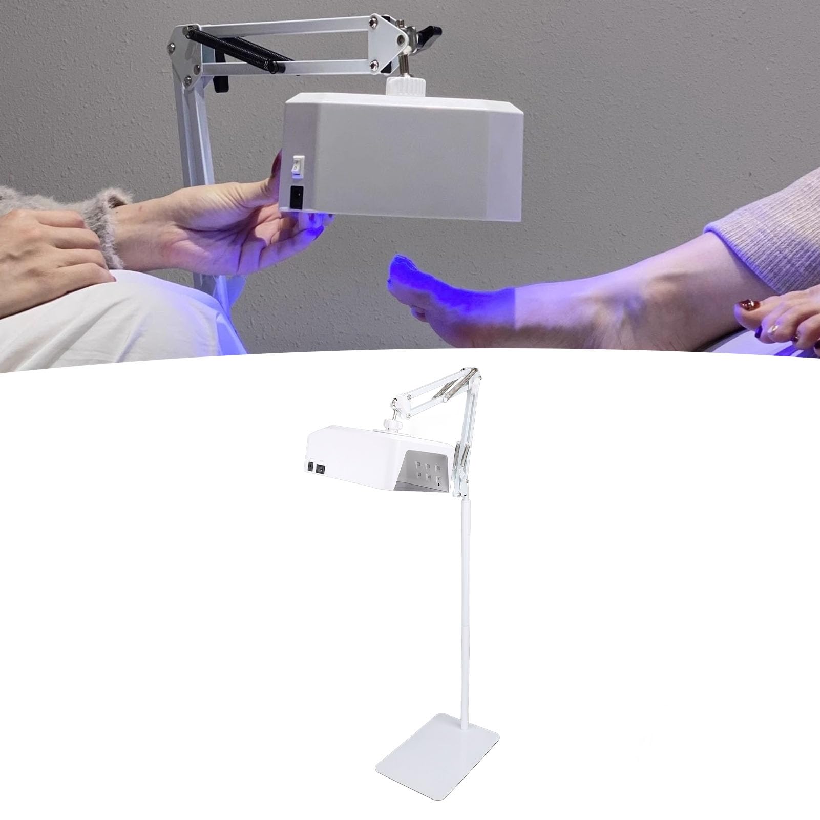Bewinner Lampada UV per Unghie - Asciugatura Rapida, Luce UV a Polimerizzazione Rapida da 48 W per Unghie in Gel, Lampada UV Professionale per Unghie con Timer, Lampada UV LED per (Spina